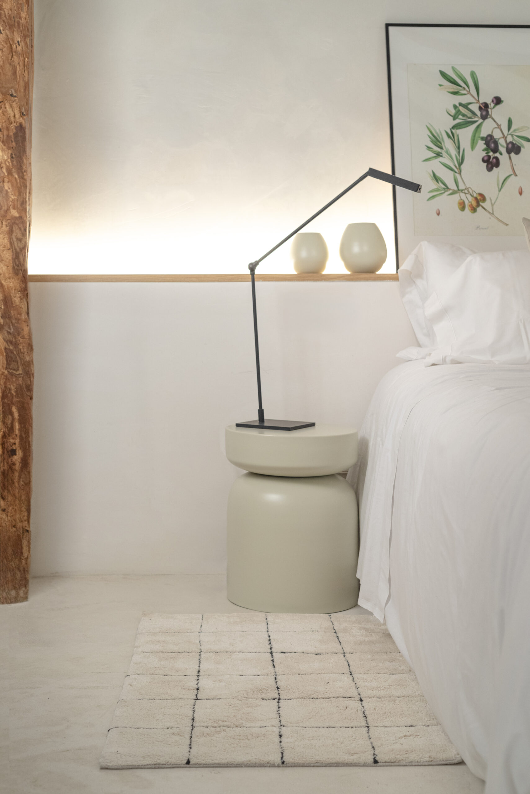 MESA AUXILIAR AURORA CREMA Ø35x43CM - Imagen 4