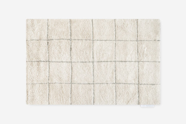 ALFOMBRA NOA NATURAL Y VERDE 60X90 CM
