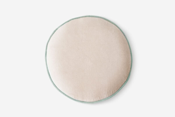 PUF KAREN BEIGE Ø34X39CM - Imagen 2