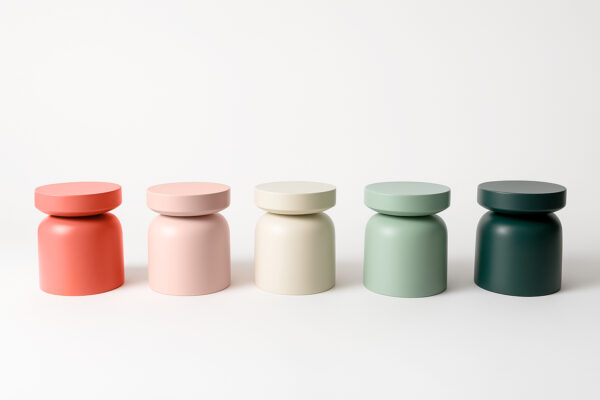 MESA AUXILIAR AURORA CORAL Ø35x43CM - Imagen 4