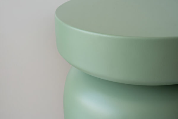 MESA AUXILIAR AURORA VERDE CLARO Ø35x43CM - Imagen 2