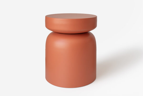MESA AUXILIAR AURORA CORAL Ø35x43CM
