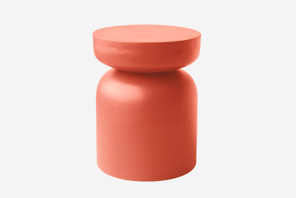 MESA AUXILIAR AURORA CORAL Ø35x43CM