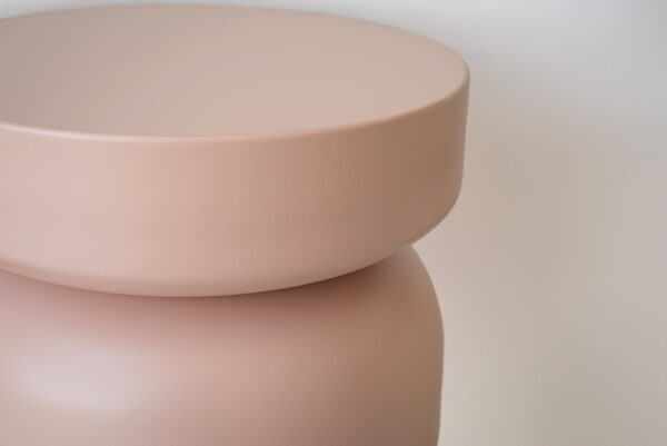 MESA AUXILIAR AURORA ROSA PASTEL Ø35x43CM - Imagen 2