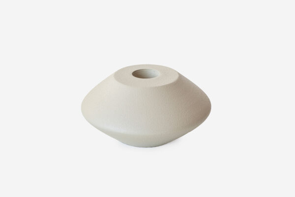 PORTAVELAS NÓRDICO BEIGE Ø10X5CM