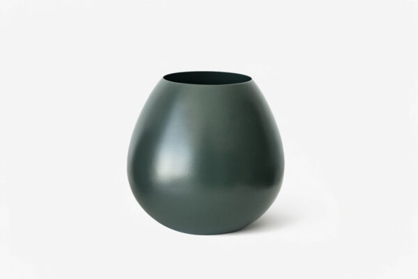 JARRÓN BOREAL VERDE OSCURO 14X14X18 CM