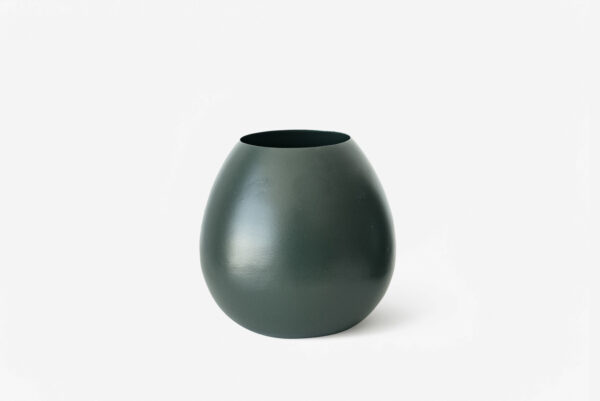 JARRÓN BOREAL VERDE OSCURO 13X13X16 CM