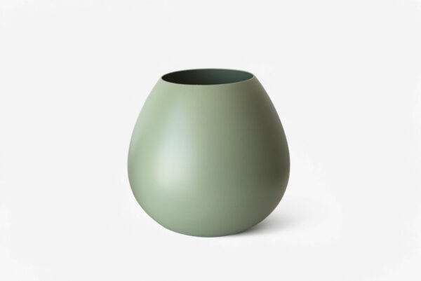 JARRÓN BOREAL VERDE CLARO 14X14X18 CM