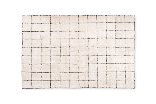 ALFOMBRA NOA NATURAL Y NEGRO 160X220 CM
